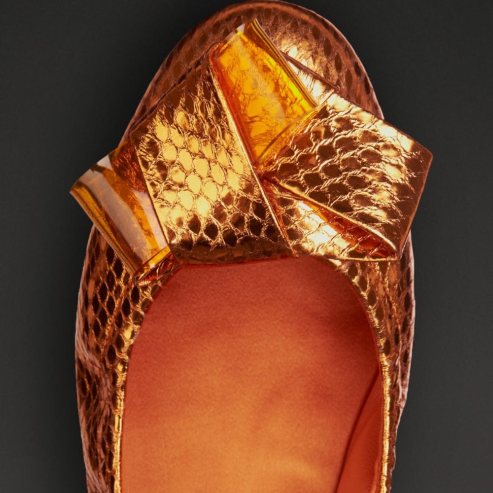 Burberry Propsum Snakeskin Flats